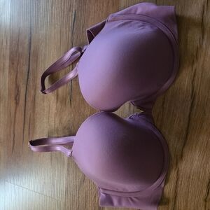Mauve T-Shirt Bra - Women’s Smooth Molded Cup Support